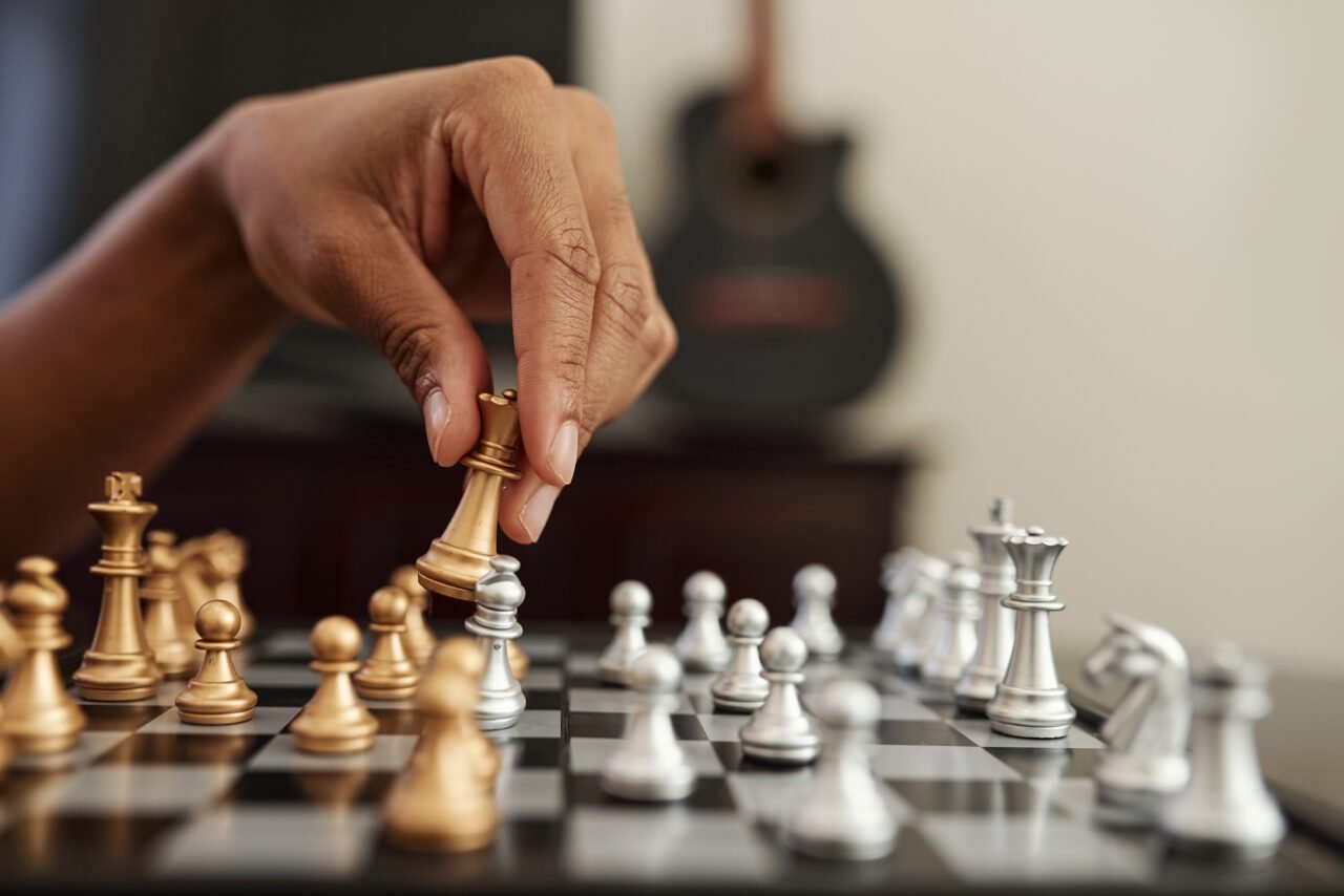 Moving chess piece