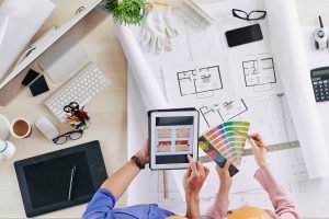 Architects choosing exterior walls color