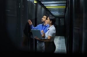 Server room, network laptop and people software management, system upgrade and cyber security. Team